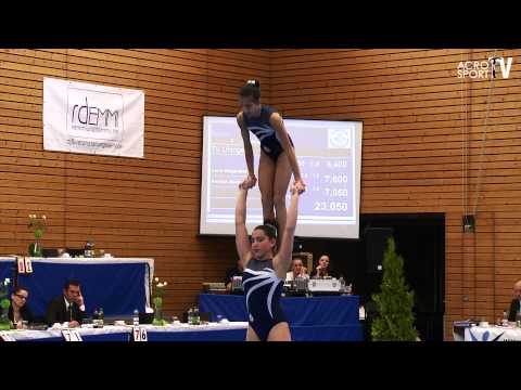 Acro Cup Albershausen 2013 Womens Pair Youth Balance Italy - Corsico Cappelli Spinelli