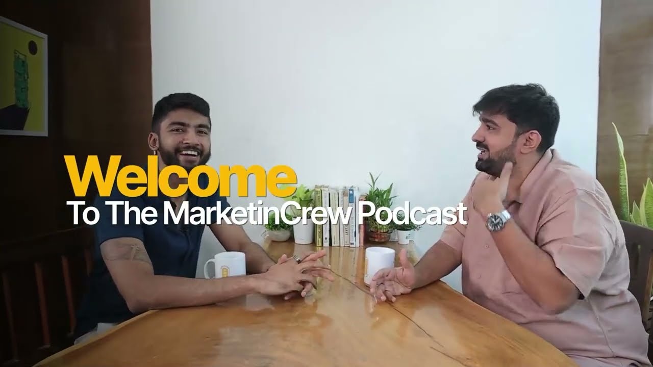 Manan Mehta introducing The Marketin Podcast, episode 1 title frame