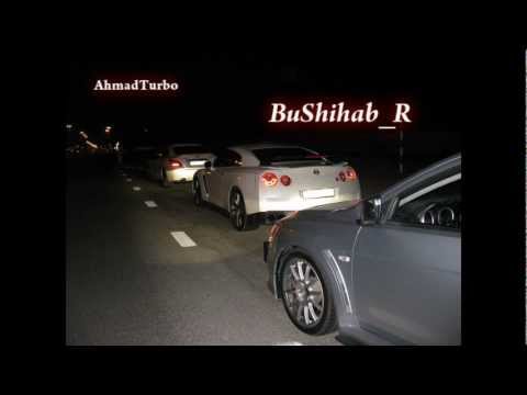 GTR R34 vs Evo x vs Evo 8 HKS GT32 Turbo kit, Camera car 2012 GTR R35 in UAE
