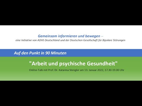 Auf den Punkt in 90 Minuten: Arbeit und psychische Gesundheit