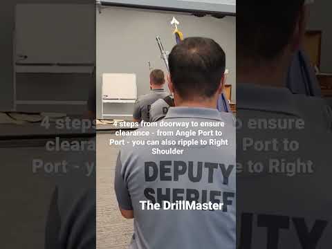 Color Guard - Learning to Move Through a Doorway - Ripple to Port or Right Shoulder