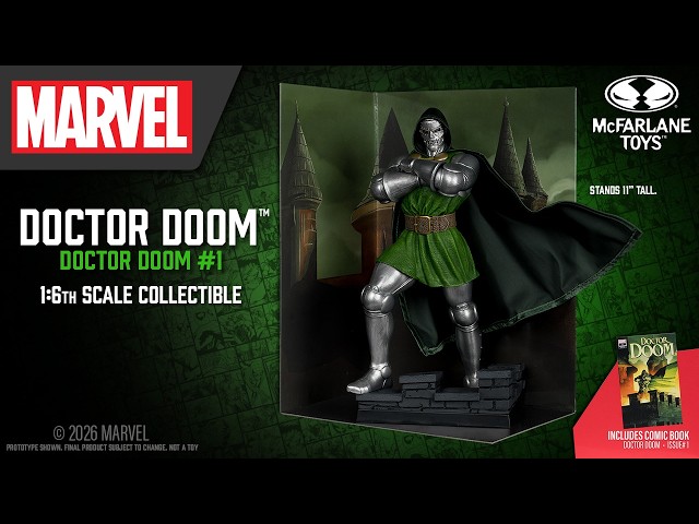 Vídeo relacionado con McFarlane Marvel Collection 1/6 - Estatua del Doctor Doom (Doctor Doom #1), 30 cm