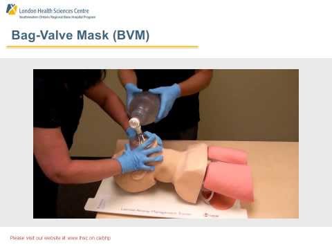 SWORBHP Recert Precourse 2012-2013: Bag Valve Mask (BVM)