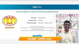 CES Test Catering - Support Level Questions and answer.
