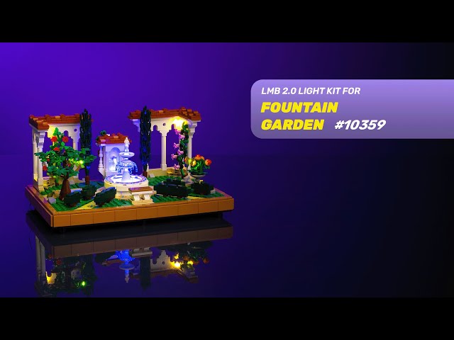 Video Teaser für LIGHT MY BRICKS - Fountain Garden 10359