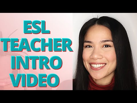 Sample ESL Teacher Intro Video | 1-min video for #ESL teachers | Cris Goosen