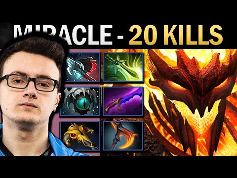 Shadow Fiend Dota Gameplay Miracle with 20 Kills and Skadi