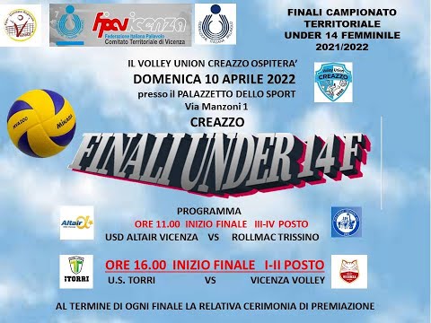 Finali Under 14 Femminile 3-4 posto - USD Altair Vicenza VS Rollmac Trissino