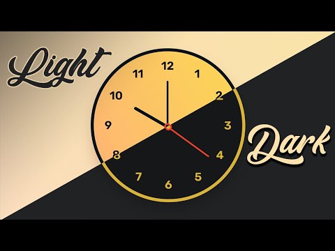 Analog Clock Html Css Javascript Dark Mode