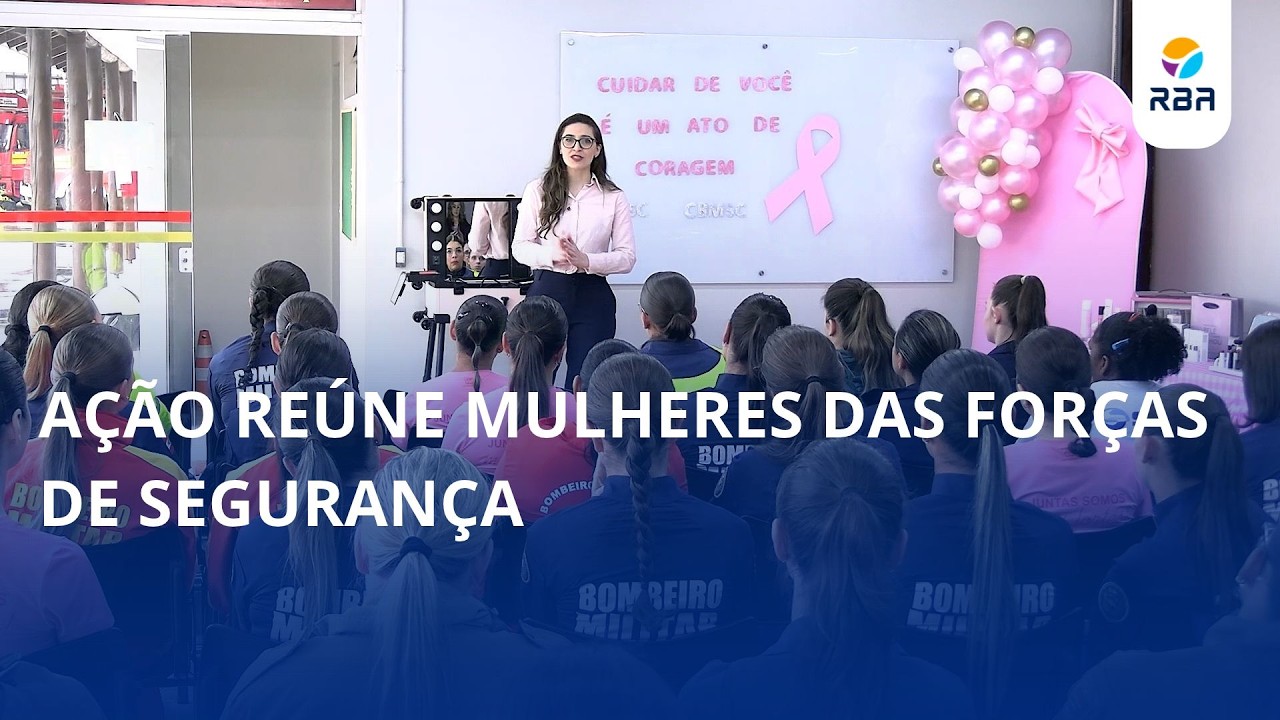 Ação reúne mulheres das forças de segurança