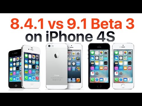 iPhone 4S iOS 9.1 Beta 3 vs iOS 8.4.1