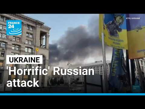Ukraine decries 'horrific' Russian attack shortly after US envoys leave