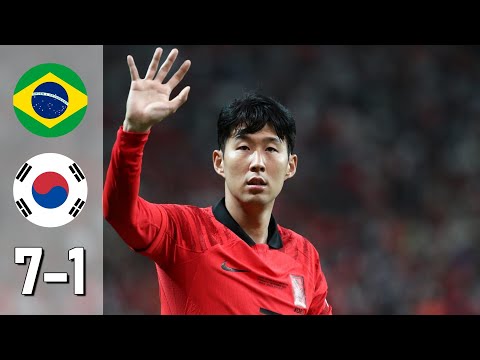 Brazil vs South Korea (7-1) All Goals  Extended Highlights