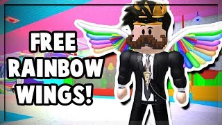 How To Get Free Rainbow Wings In Roblox - how to get rainbow wings roblox event fitz