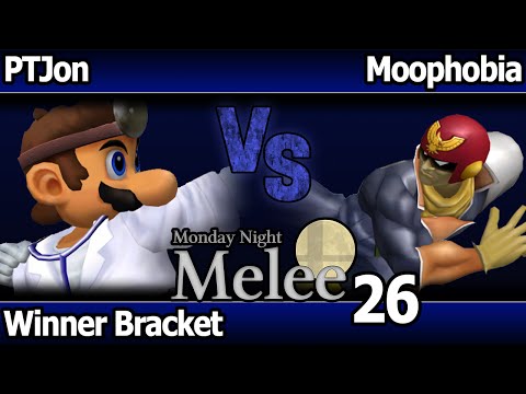 MNM 26 Melee - PTJon (Dr Mario) vs Moophobia (C Falcon) - Winners Bracket