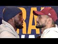 TERENCE CRAWFORD SQUARES UP ON DAVID AVANESYAN; GIVES HIM STONE COLD STARE DOWN IN FIRST FACE OFF