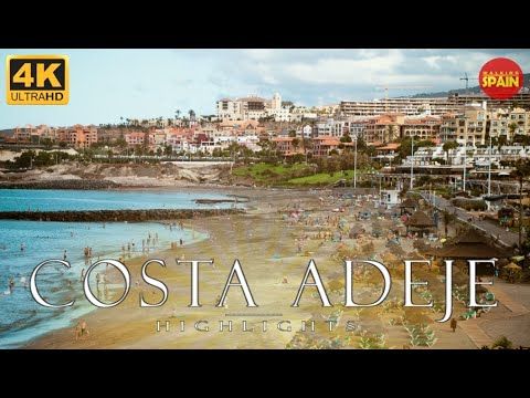 [4K]⭐HIGHLIGHTS⭐COSTA ADEJE & PLAYA DE LAS AMÉRICAS Cycling Tour | Tenerife | Canary Islands | Spain