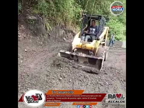 Alcaldía Rafael Urdaneta continua la ejecución del proyecto Construcción de puente cajón en ElReposo