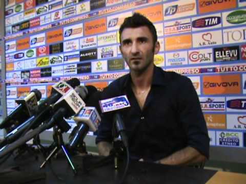 Sala stampa, Catania - Cesena; Gennaro Del Vecchio