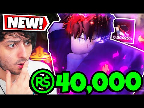 I Spent $40,000 ROBUX for 0.01% Sung Jinwoo in Roblox!