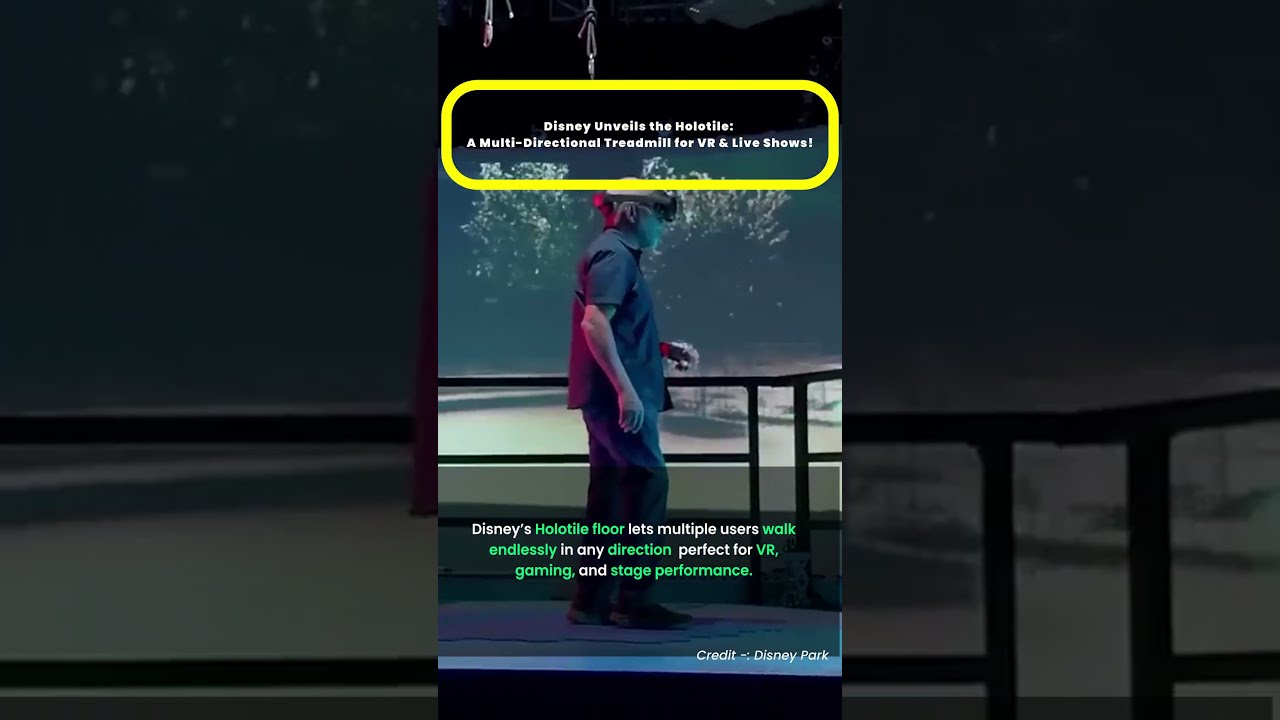 Disney Unveils the Holotile A Multi Directional Treadmill for VR & Live Shows!