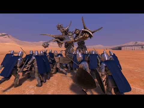 14 Giant Ogres vs. 315 Heavy Knights  Ultimate Epic Battle Simulator  UEBS