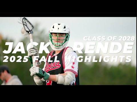 Jack Rende '28 Midfield | 2025 Fall Highlights