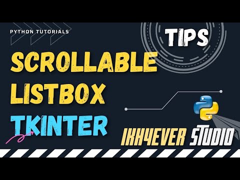 How To Make A Scrollable Listbox In Python Using Tkinter Module