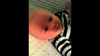 Charlie is babbling and laughing and smiling now