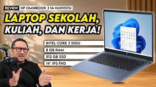Review HP Omnibook 3 14-hu0115TU - Laptop yang Cocok Buat Pelajar, Mahasiswa dan Pekerja Kantoran