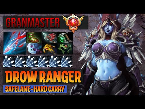 DOTA 2 DROW RANGER by high level player in DOTA PLUS killer icy archer   Grandmaster Highlights