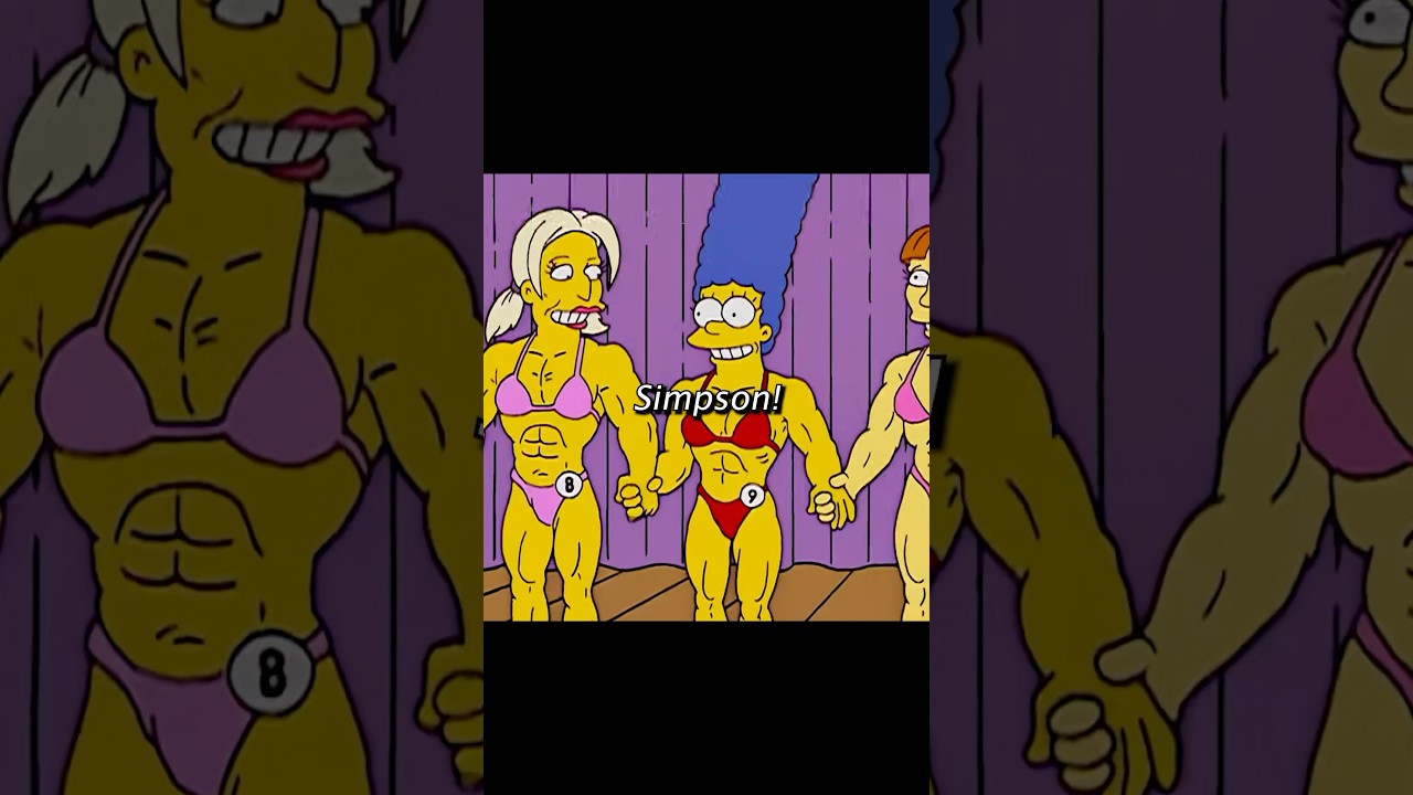 Marge became a bodybuilder...😨