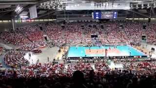 preview picture of video 'Polska-Brazylia - Liga Światowa - fala - Atlas Arena Łódź 2013'