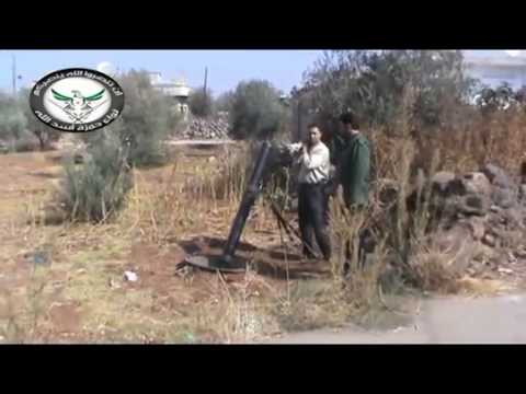 استهداف  قوات النظام بقذائف الهاون من قبل كتيبة مجاهدي حوران في اللواء 15 في محافظة درعا