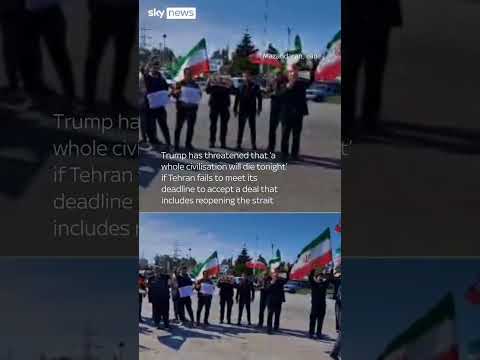Iranians form human chains around power plants