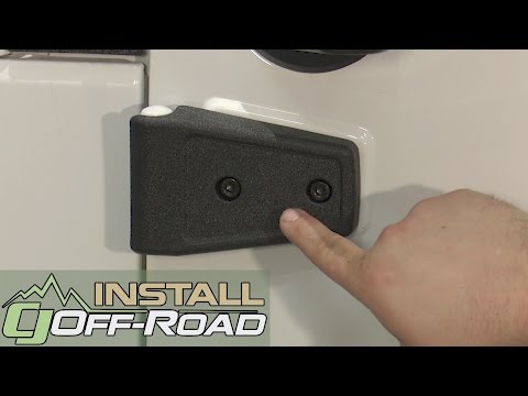 Jeep Wrangler Rugged Ridge Door Hinge Cover Black Textured Set 2-Door 2007-2018 Installation