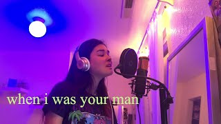 when i was your man cover