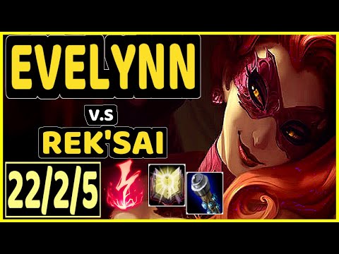 SELFMADE (EVELYNN) vs REK'SAI - 22/2/5 KDA JUNGLE CHALLENGER GAMEPLAY - EUW
