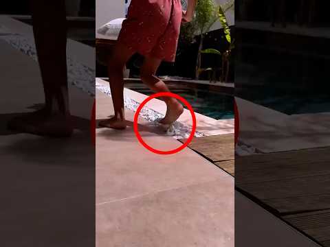 O truque genial dessa mãe com as pedras da piscina 😱