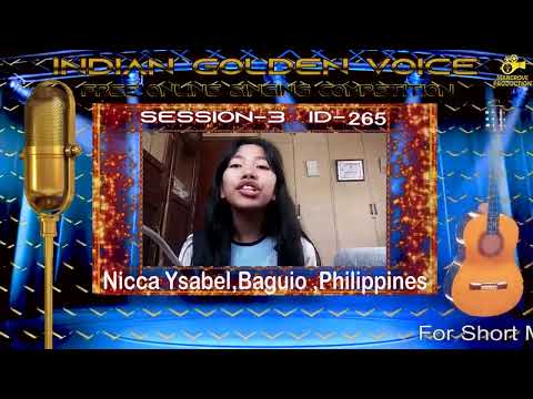 Online Singing Competition || Indian Golden Voice Session 3 || Nicca Ysabel || Mangrove Production
