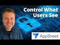 AppSheet: Different Views For Different Users