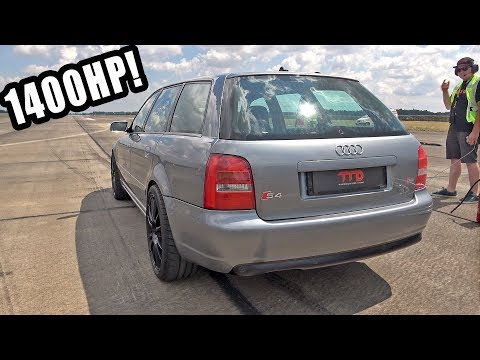 1400HP Audi S4 B5 3.0 V6 Biturbo TTD 306Km/h Brutal Accelerations!