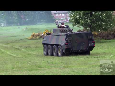 Mechanised infantry section in attack display