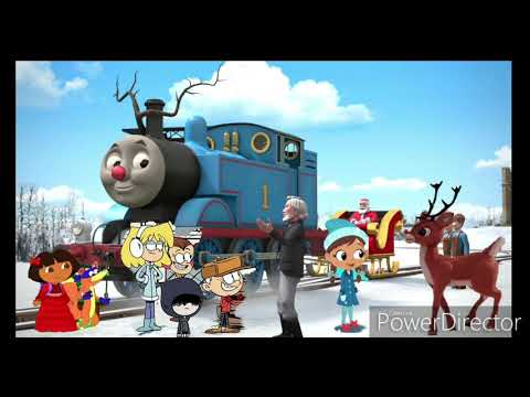 Thomas the Red Nosed Engine & Friends meeting Rudolph the Red Nosed Reindeer