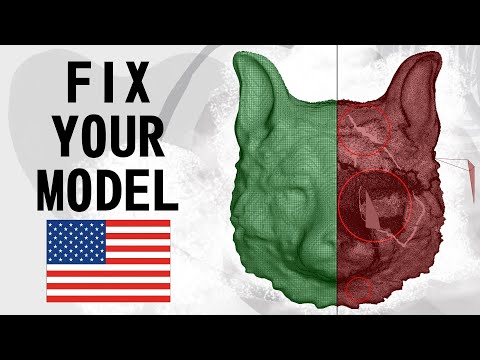 Blender 3D Fix all mesh problems | artefacts (engl version)