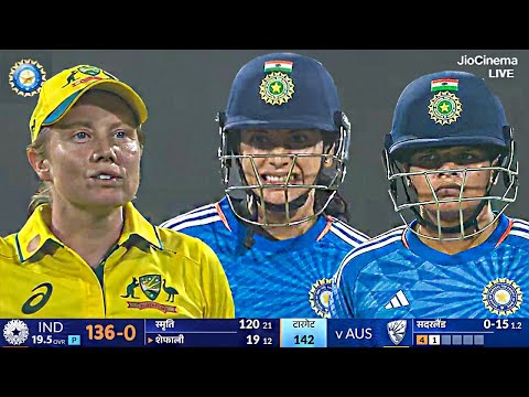 India vs Australia Women 1st T20 Full Match Highlights, IND vs AUS Women 1ST T20 Highlights, Smriti
