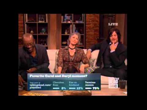 Melissa McBride and Norman Reedus on The Talking Dead (Caryl Part)