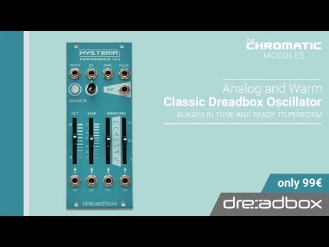 Dreadbox Hysteria Performance VCO 2019 - Present - black light edition image 2