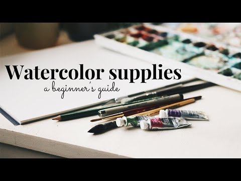 Watercolor supplies - a beginner's guide