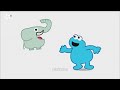 Sesame Street E Elephant Short English European Spanish